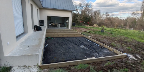 Mars 2025 : Réalisation d'une terrasse