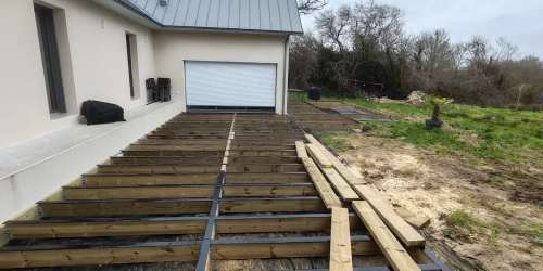 Mars 2025 : Réalisation d'une terrasse