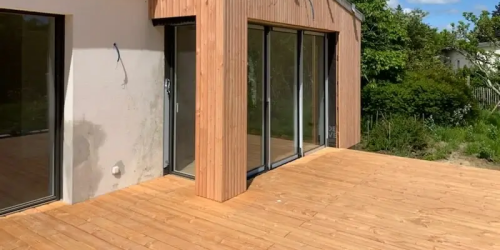 Juin 2024 : création d'une terrasse + extension