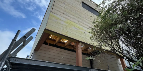 Février 2025 : création d'une extension en bois (surélévation)