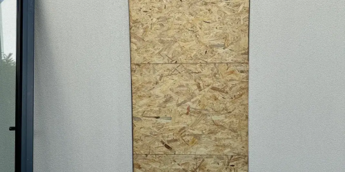 Janvier 2025 : Rebouchage d'une ouverture (ancienne fenêtre)