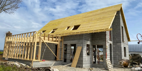 Février 2025 : réalisation d'une charpente