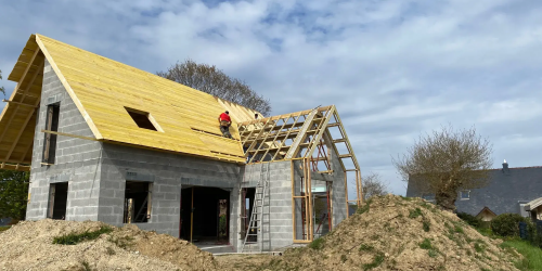 Février 2025 : réalisation d'une charpente