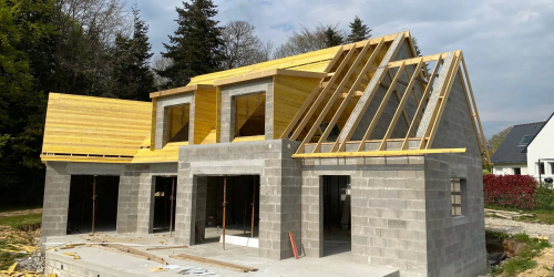 Février 2025 : réalisation d'une charpente