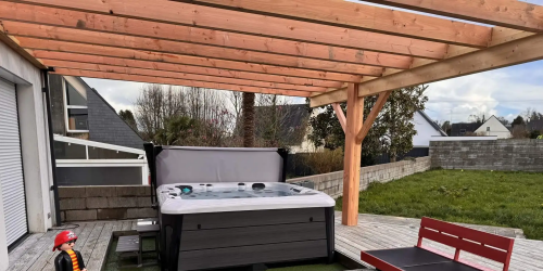 Pose d'une pergola